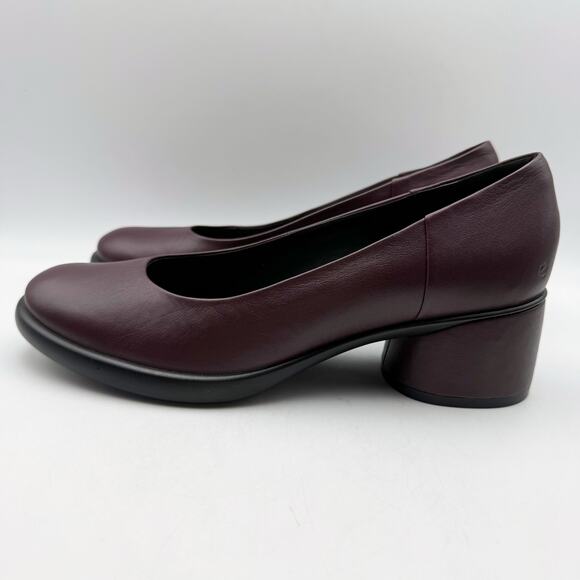 Ecco Womens Sculpted Luxury Modern Pump EU 41 US 10-10.5 Fig Purple Leather NIB - Picture 9 of 13